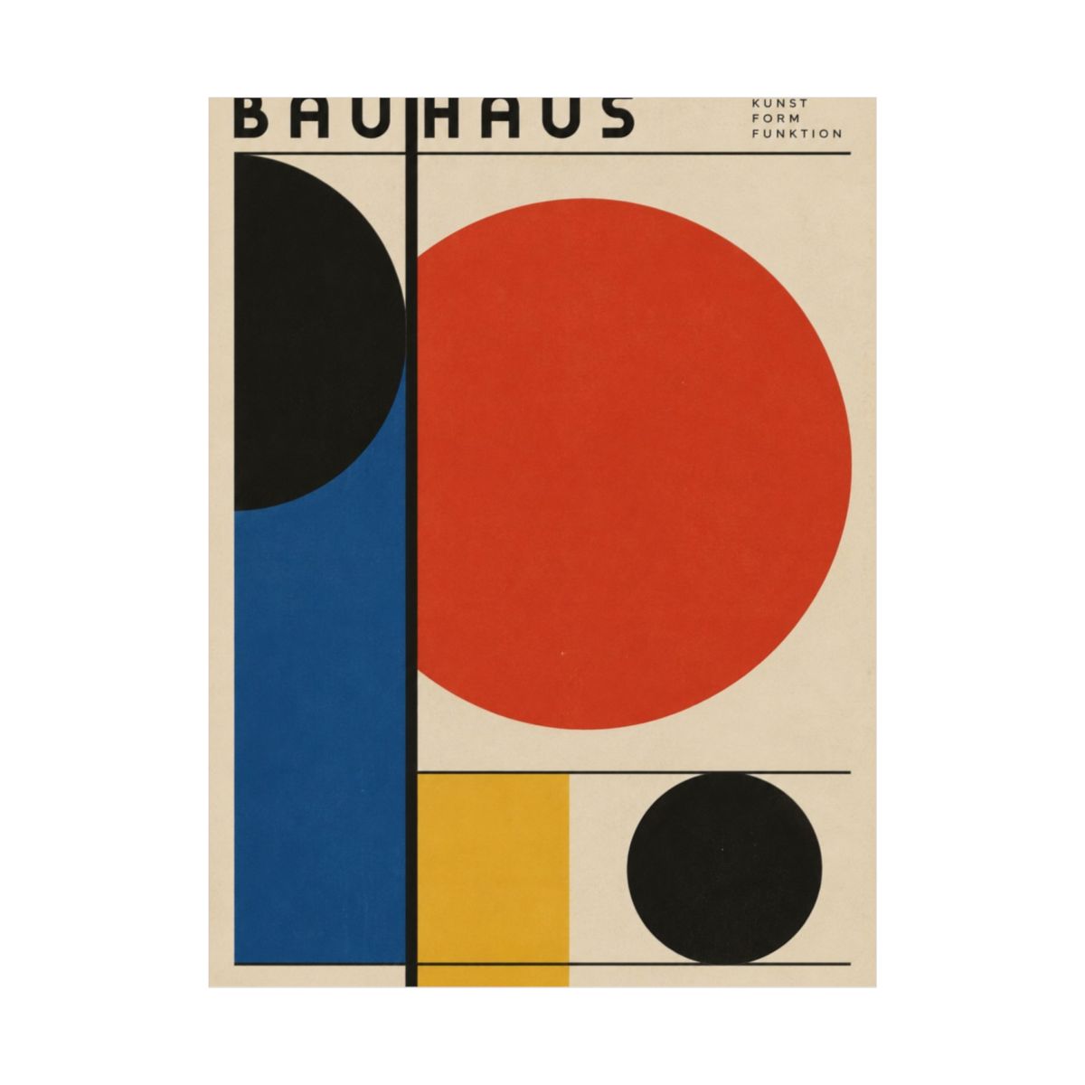Bauhaus Geometry Poster product view 2