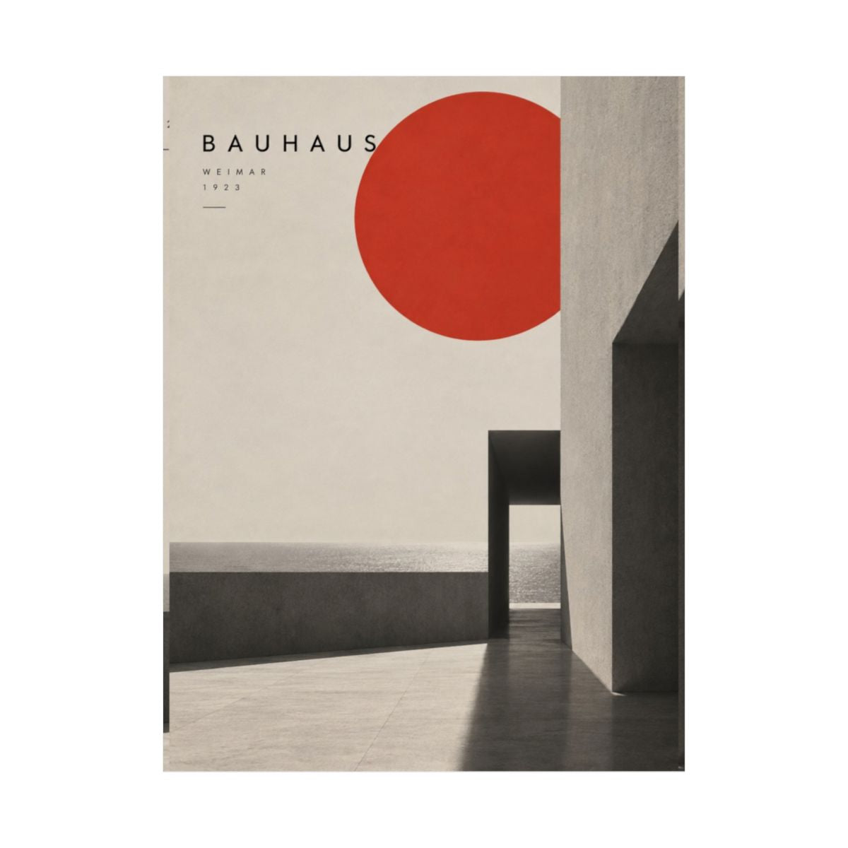 Bauhaus Sun Poster product view 2