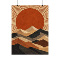 Berber Sun and Mountains Poster product view 1