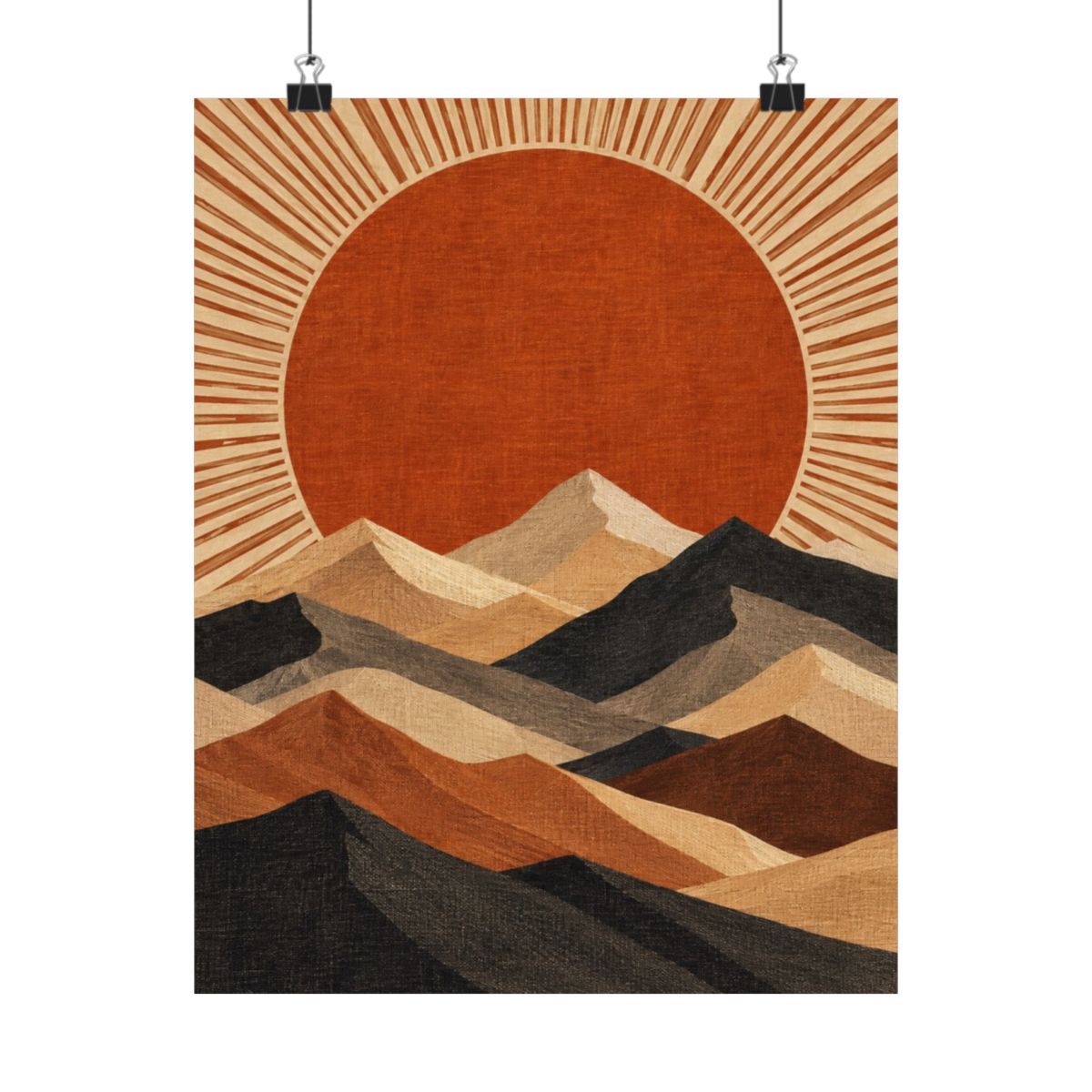Berber Sun and Mountains Poster product view 7