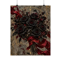Black Roses and Red Ribbon Poster product view 4