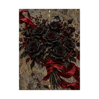 Black Roses and Red Ribbon Poster product view 2