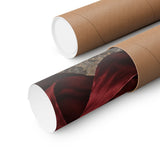 Black Roses and Red Ribbon Poster product view 3