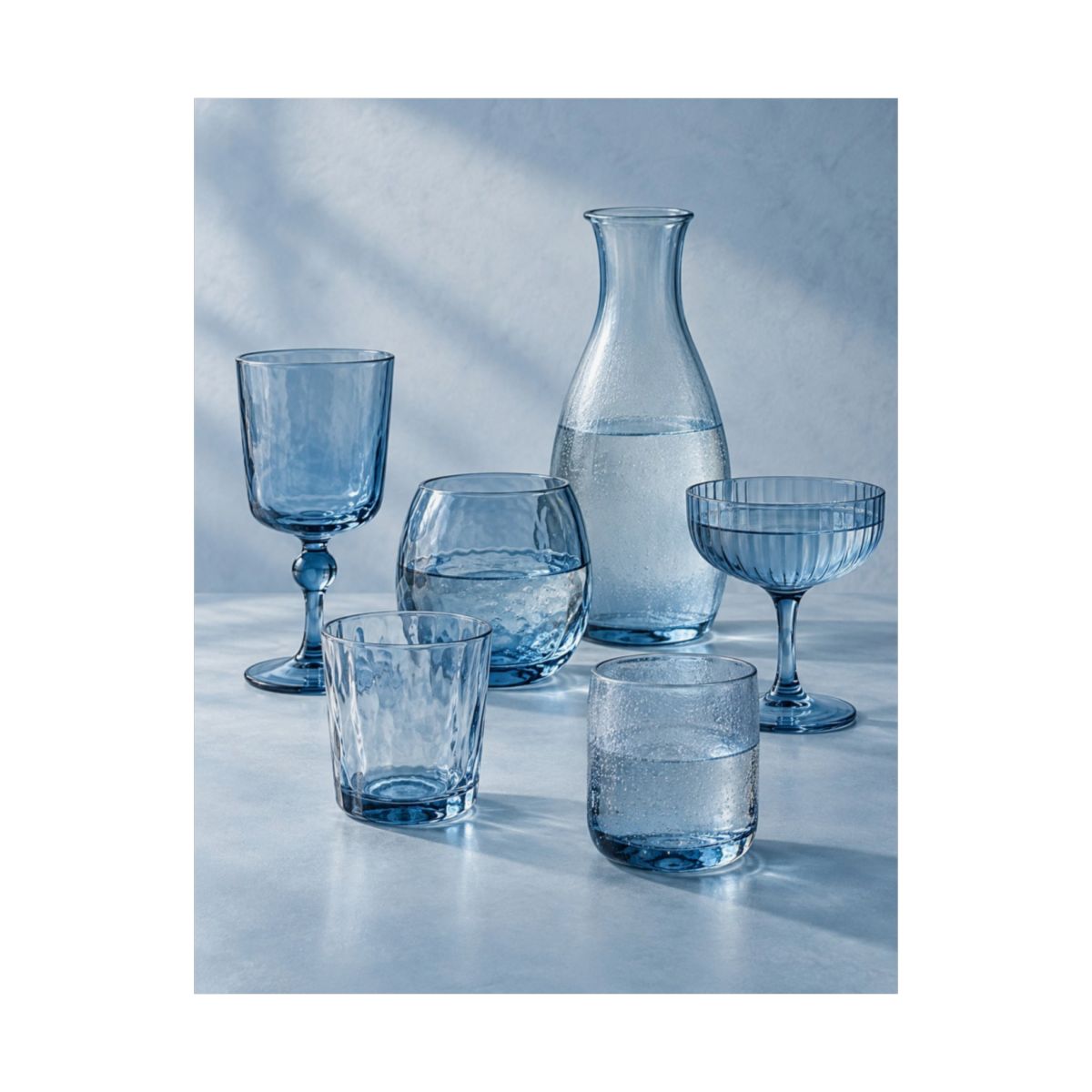 Blue Glassware Still Life Poster product view 8