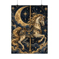 Celestial Carousel Horse Poster product view 1