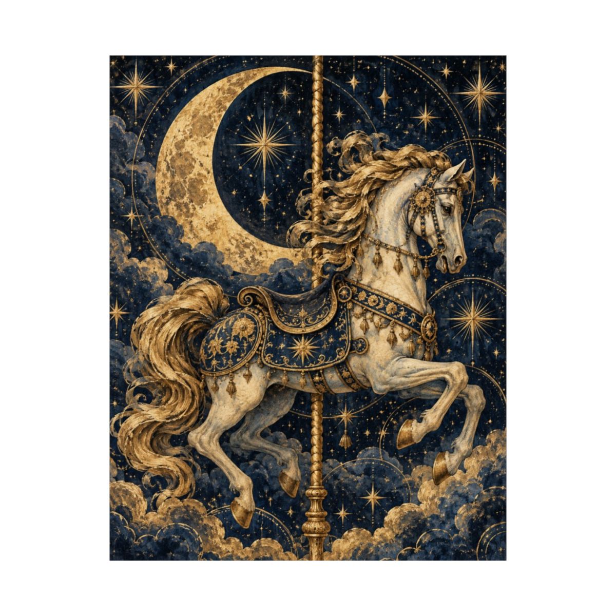 Celestial Carousel Horse Poster product view 8