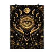 Celestial Eye and Hands Poster product view 1
