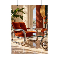 Chrome Lounge Chair Poster product view 1
