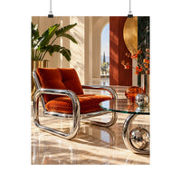 Chrome Lounge Chair Poster product view 4