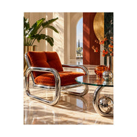 Chrome Lounge Chair Poster product view 5
