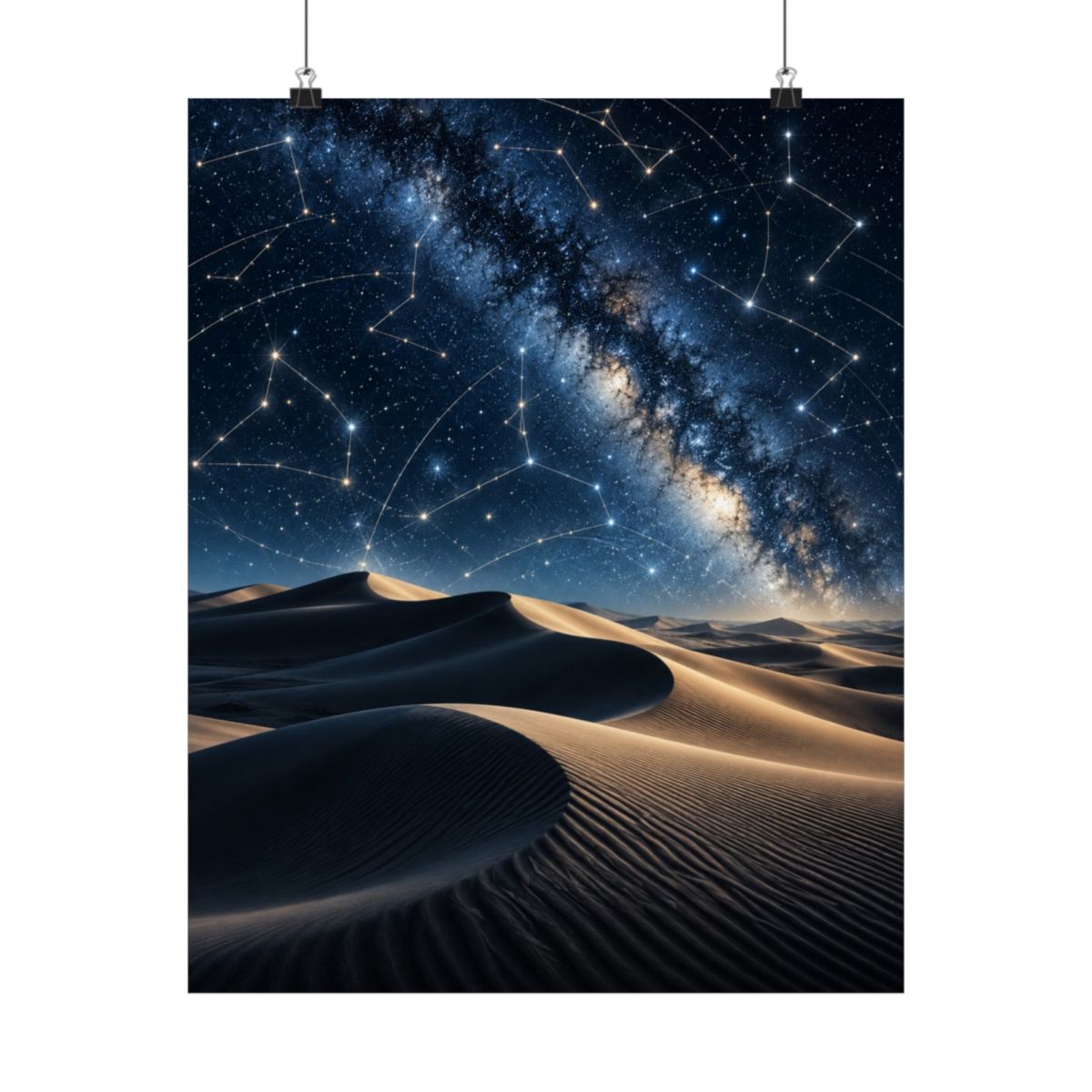 Desert Star Map Poster product view 4