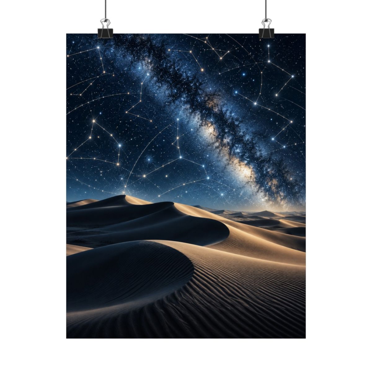 Desert Star Map Poster product view 7