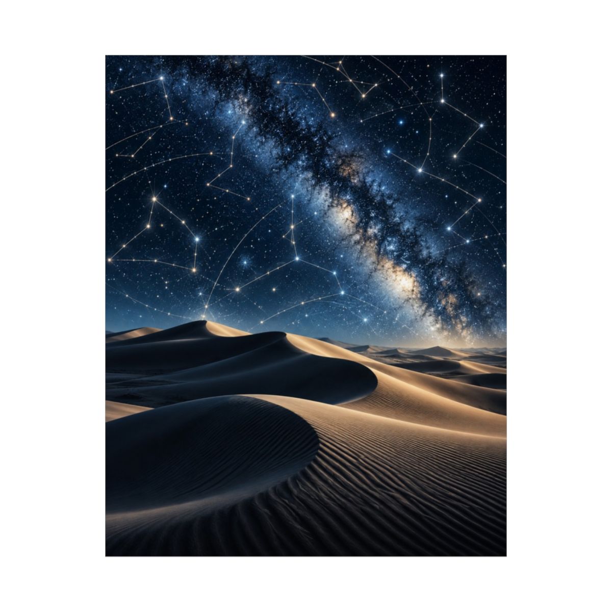 Desert Star Map Poster product view 5