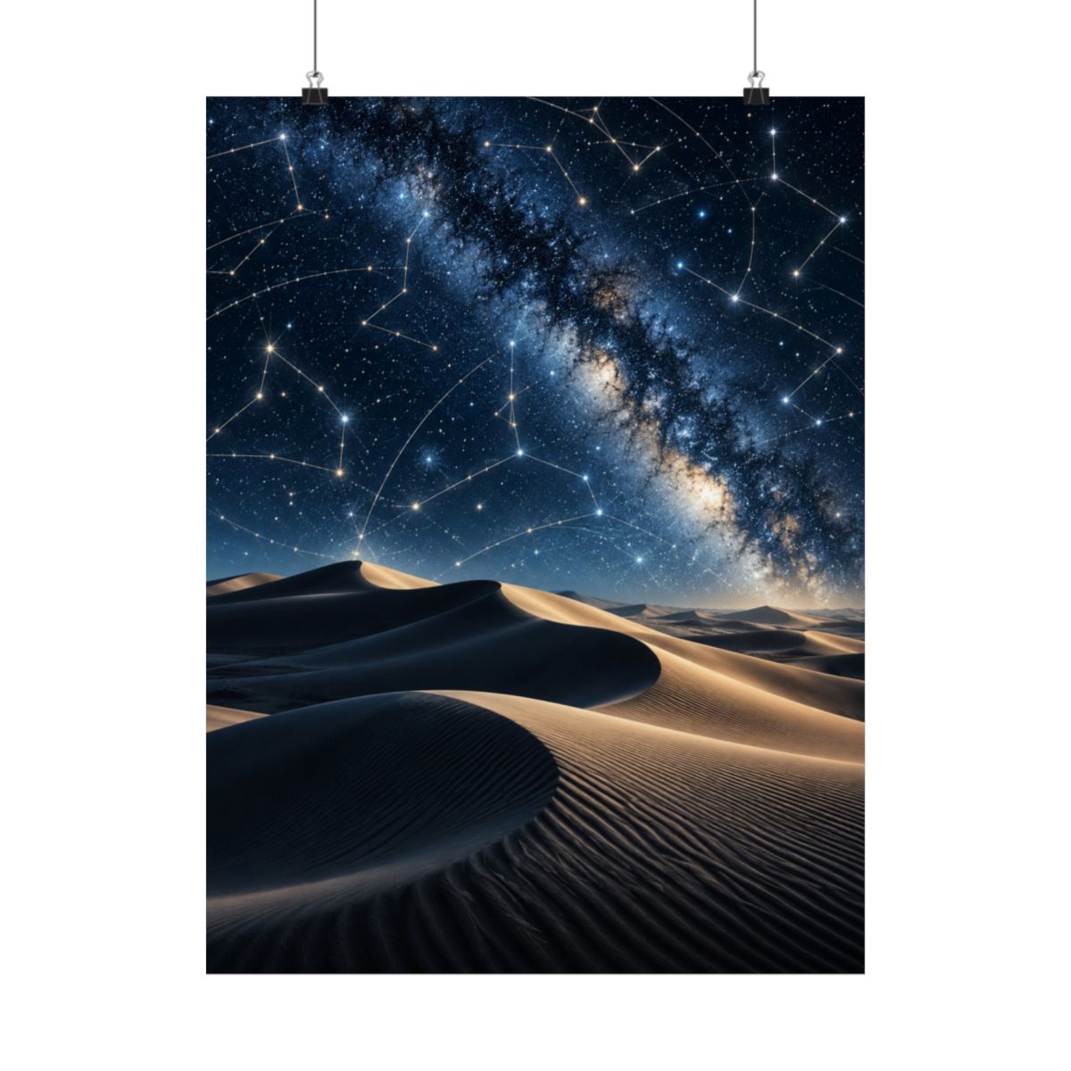 Desert Star Map Poster product view 1