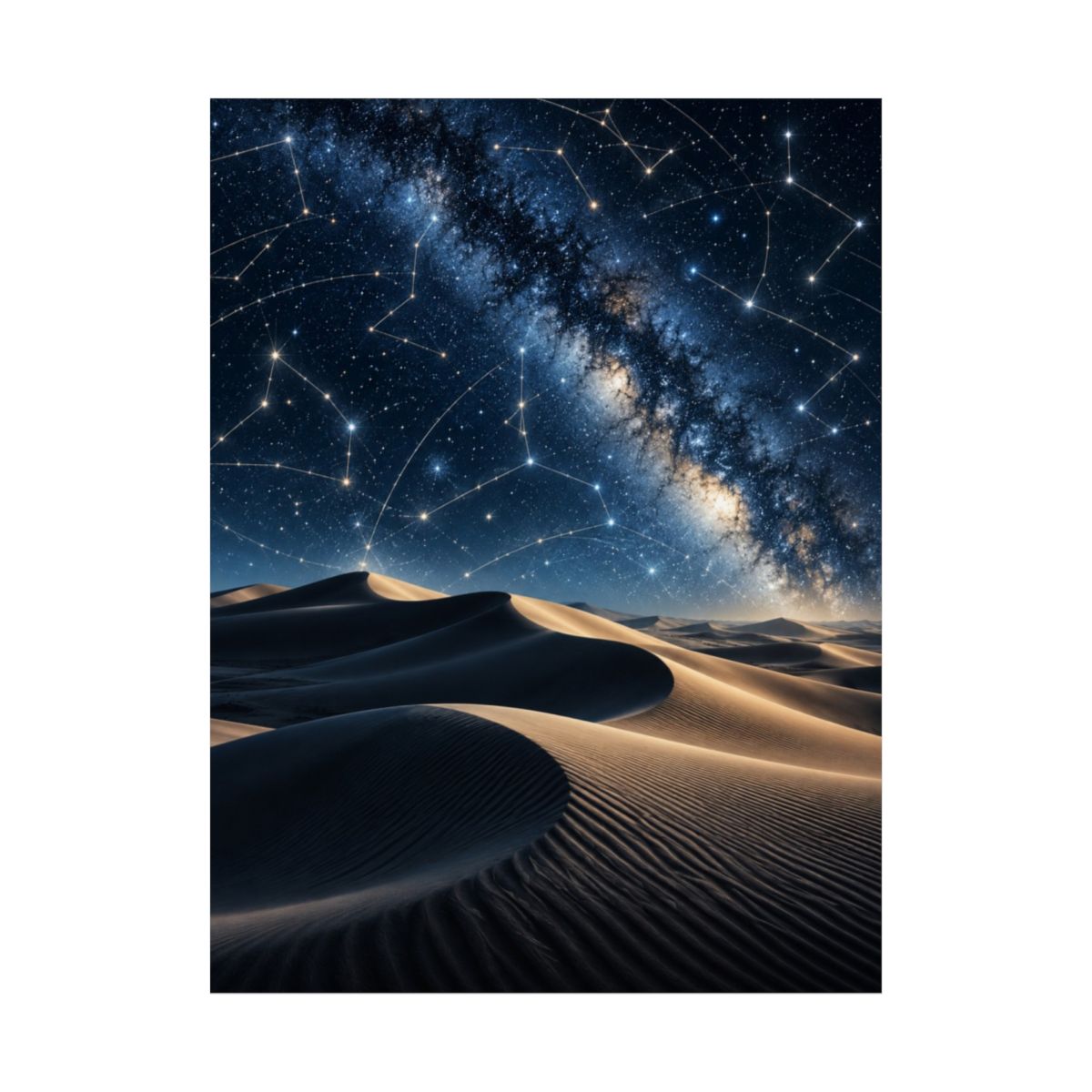 Desert Star Map Poster product view 2