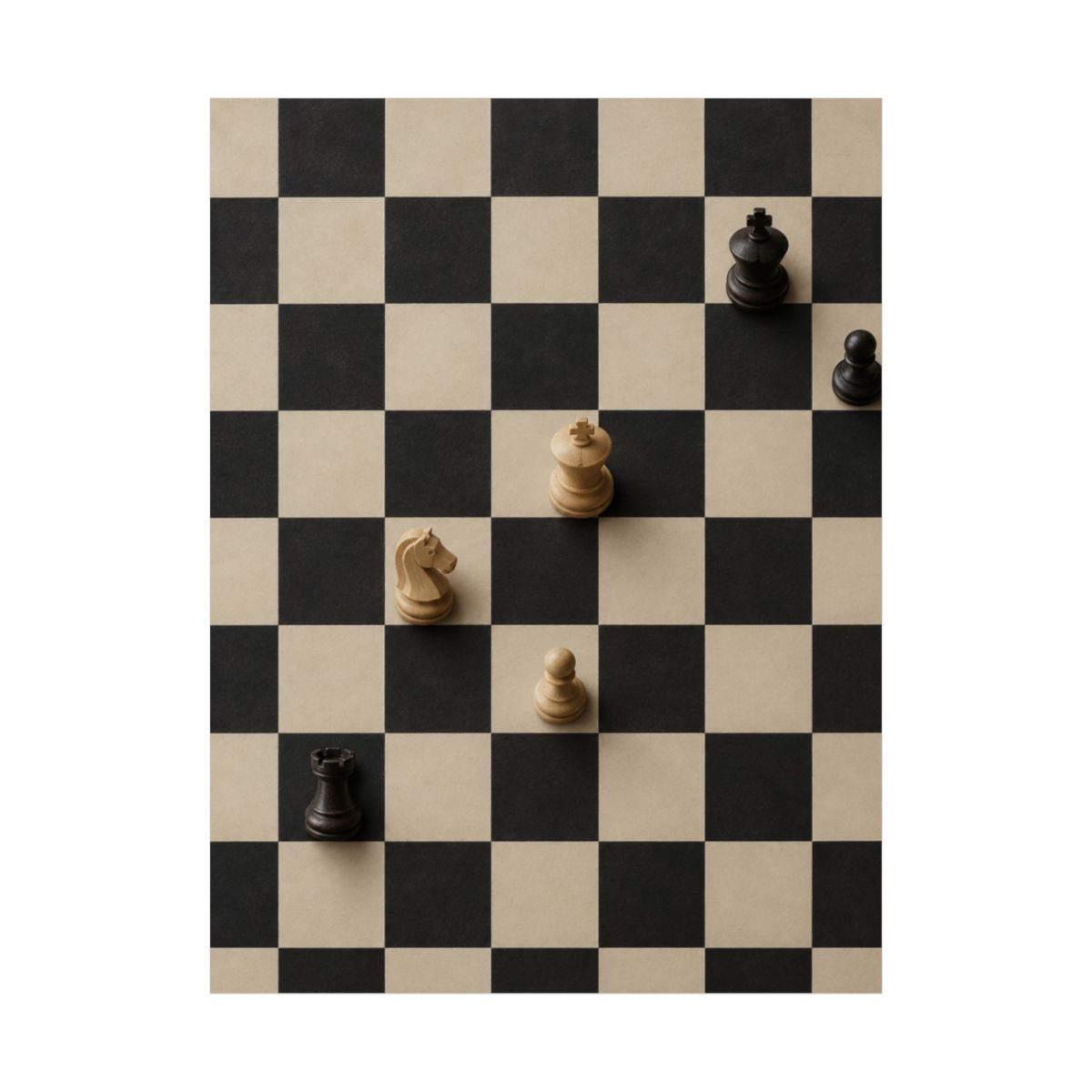 Endgame Chessboard Poster product view 2