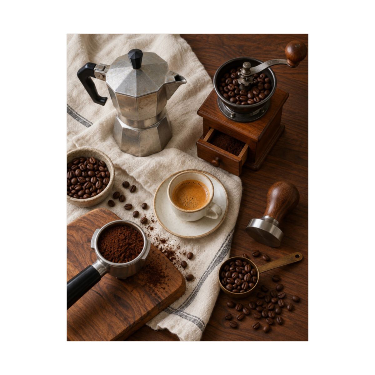 Espresso Tools Still Life Poster product view 8