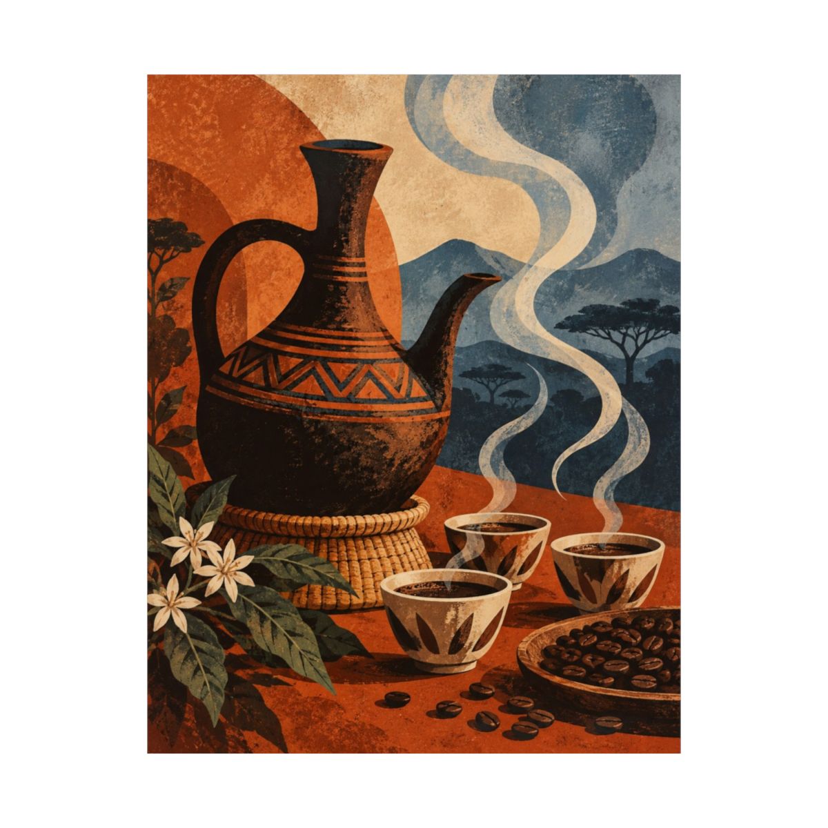 Ethiopian Coffee Ceremony Poster product view 8