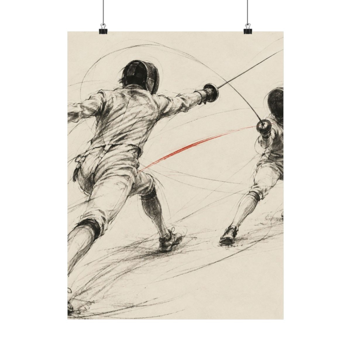 Fencing Duel Poster product view 1