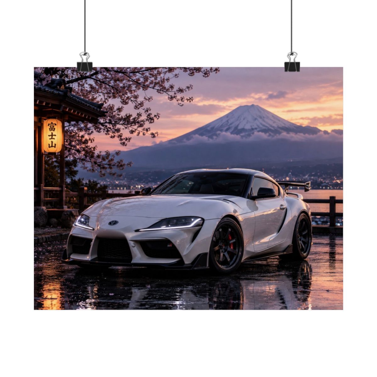 Fuji Sunset Supra Poster product view 1