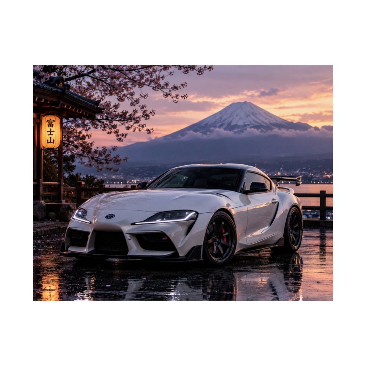 Fuji Sunset Supra Poster product view 2