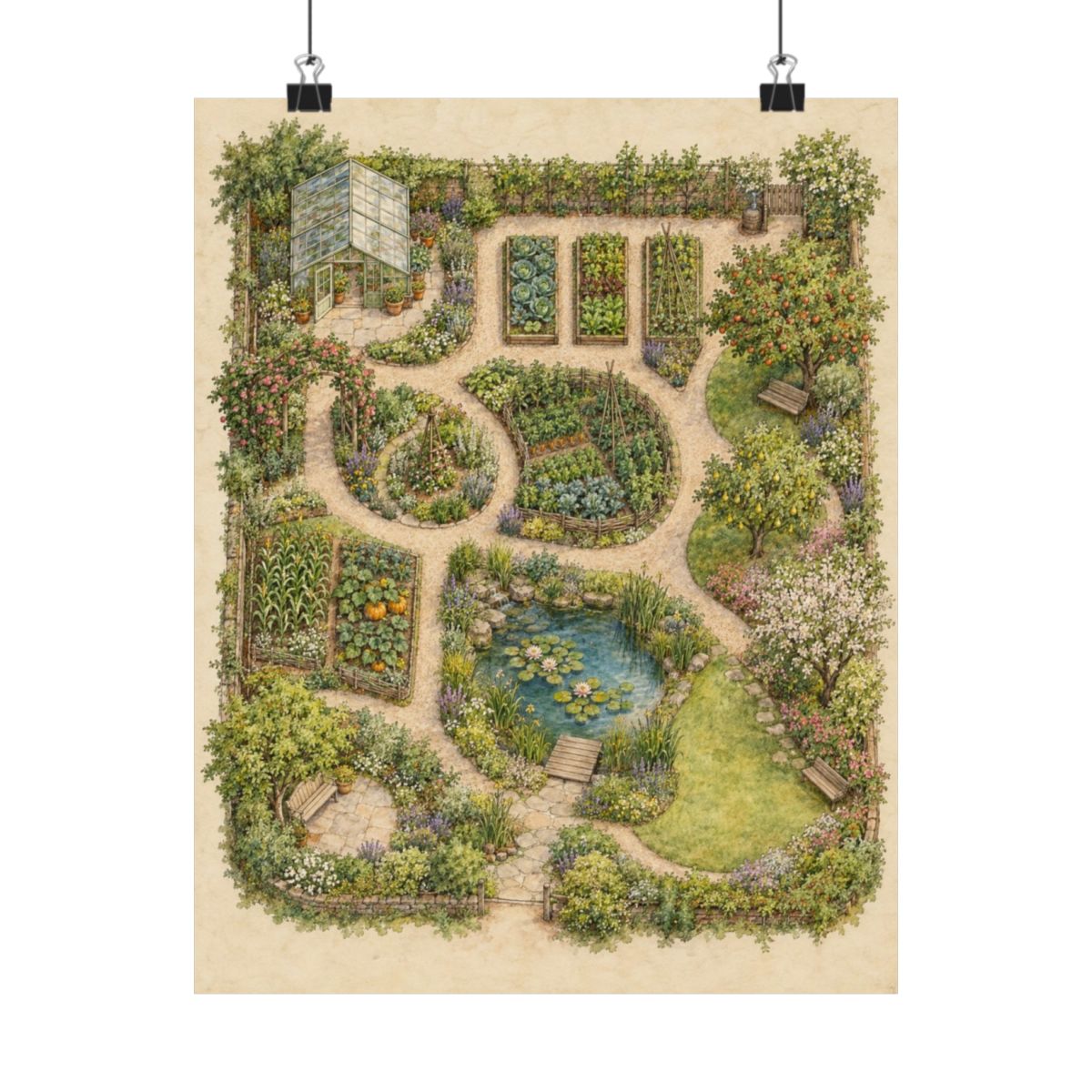Garden Plan Poster product view 7
