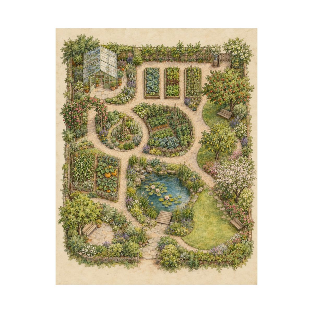 Garden Plan Poster product view 8