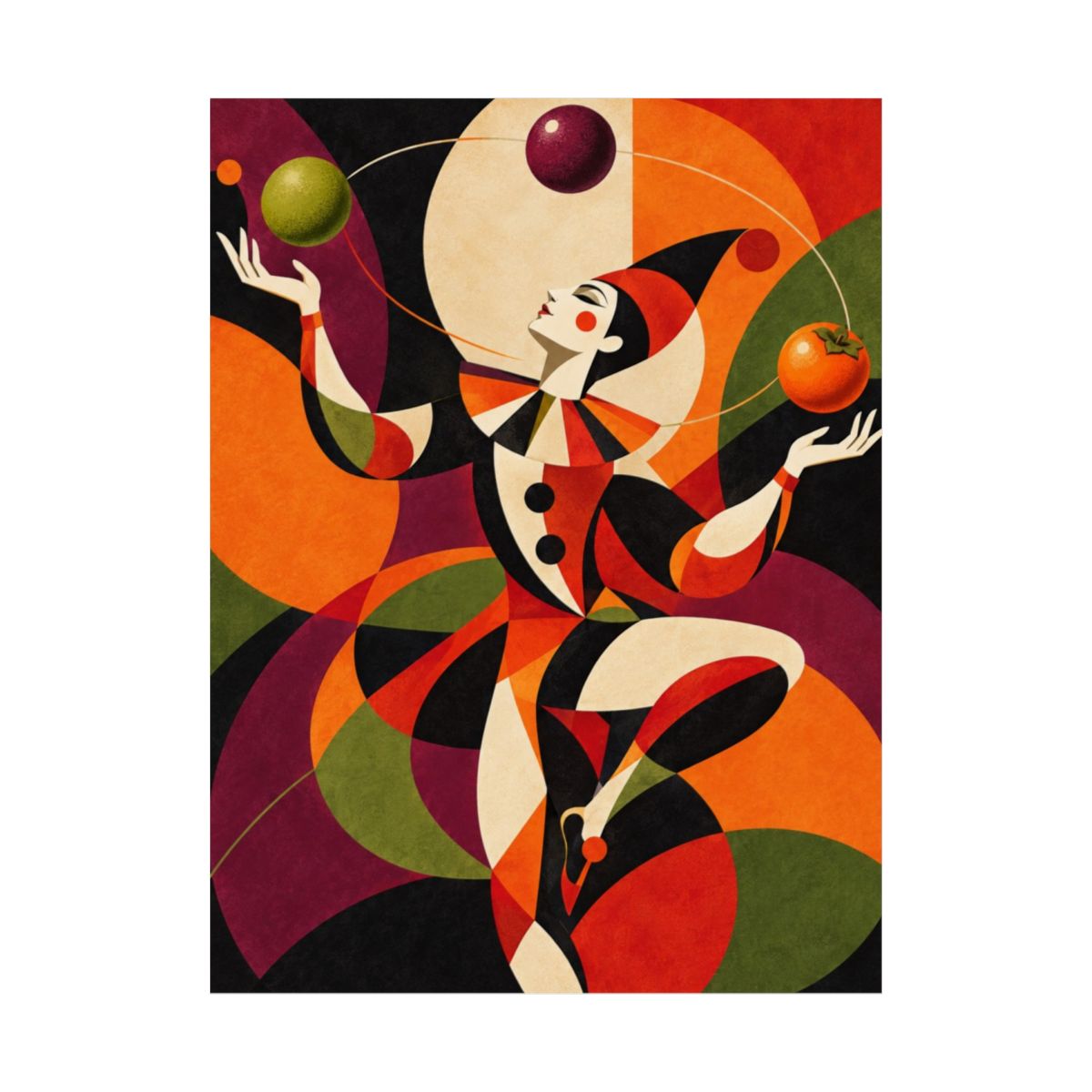 Geometric Juggler Poster product view 2