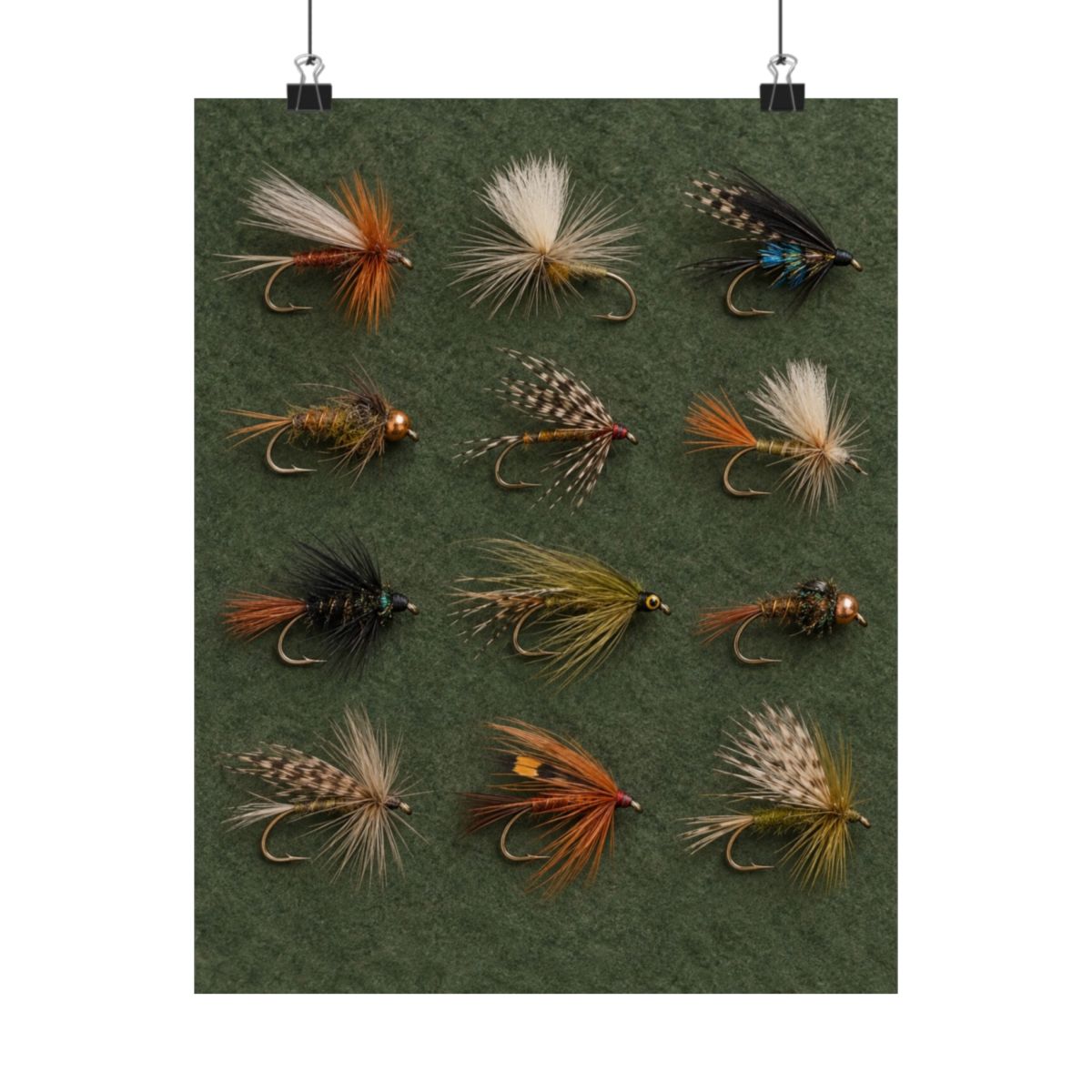 Hand Tied Fly Collection Poster product view 7