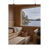 Helsinki Lakeside Sauna Poster product view 4