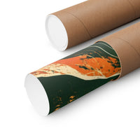 Hiking Contour Map Poster product view 3