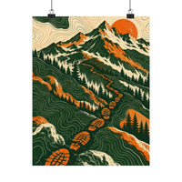 Hiking Contour Map Poster product view 7