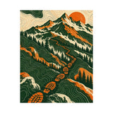 Hiking Contour Map Poster product view 8