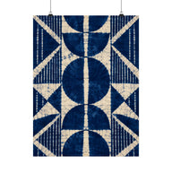 Indigo Adire Geometry Poster product view 1