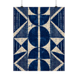 Indigo Adire Geometry Poster product view 4