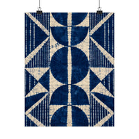 Indigo Adire Geometry Poster product view 7