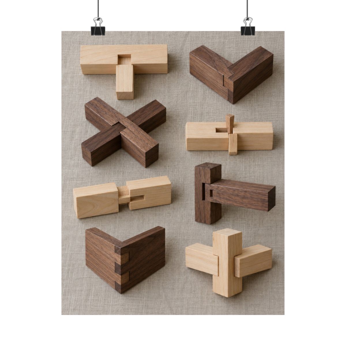 Japanese Joinery Study Poster product view 7