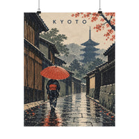 Kyoto Rainy Lane Poster product view 4
