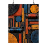 Letterpress Block Abstraction Poster product view 7