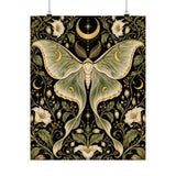 Luna Moth Art Nouveau Poster product view 4