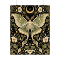 Luna Moth Art Nouveau Poster product view 4