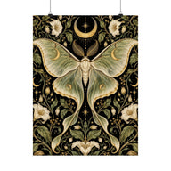 Luna Moth Art Nouveau Poster product view 1
