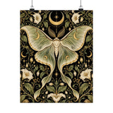 Luna Moth Art Nouveau Poster product view 7
