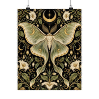 Luna Moth Art Nouveau Poster product view 7