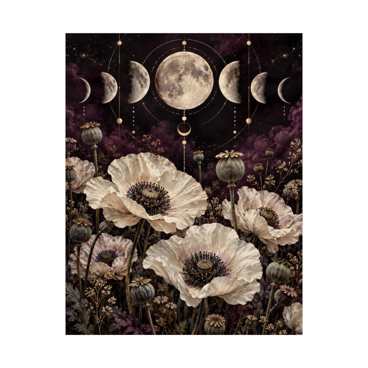 Lunar Poppy Garden Poster product view 8