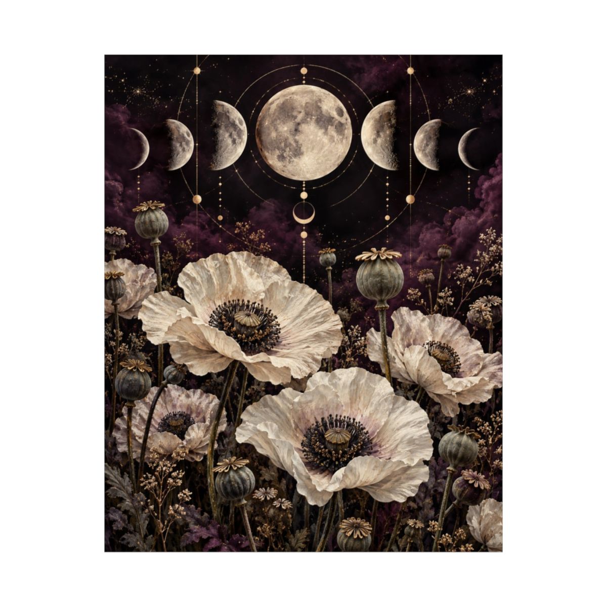 Lunar Poppy Garden Poster product view 5