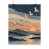 Migratory Cranes Poster product view 4