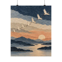 Migratory Cranes Poster product view 4