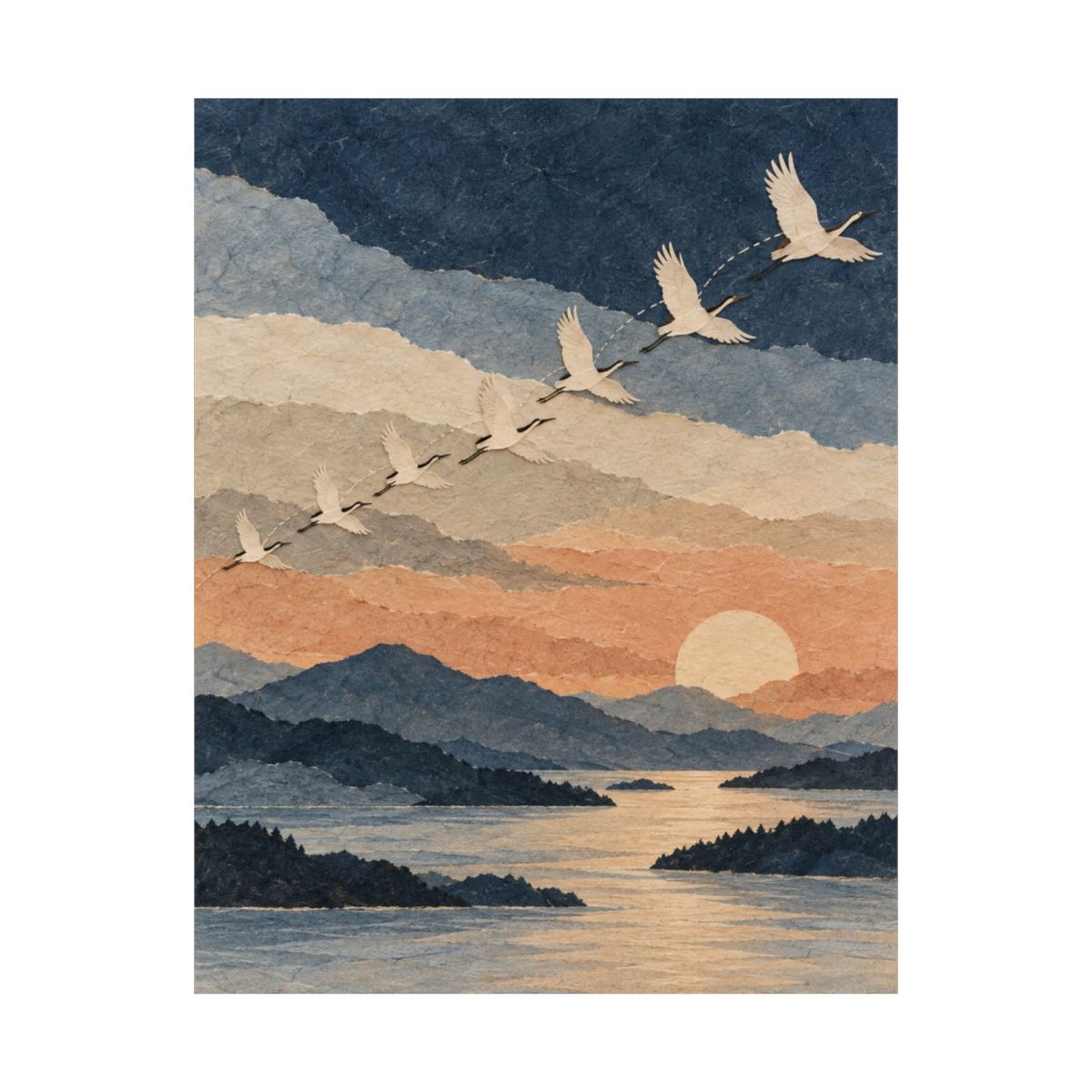 Migratory Cranes Poster product view 8