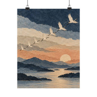 Migratory Cranes Poster product view 7